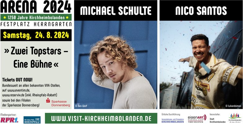 Nico Santos und Michael Schulte bei der FESTARENA 2024 Kirchheimbolanden