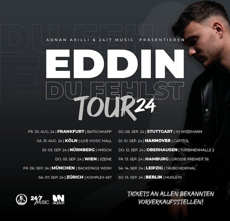 EDDIN - „Du fehlst Tour 2024“