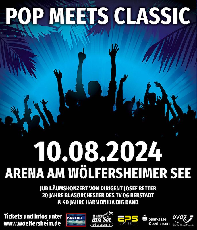 Pop meets Classic - Blasorchester Berstadt - Open Air beim Sommer am See