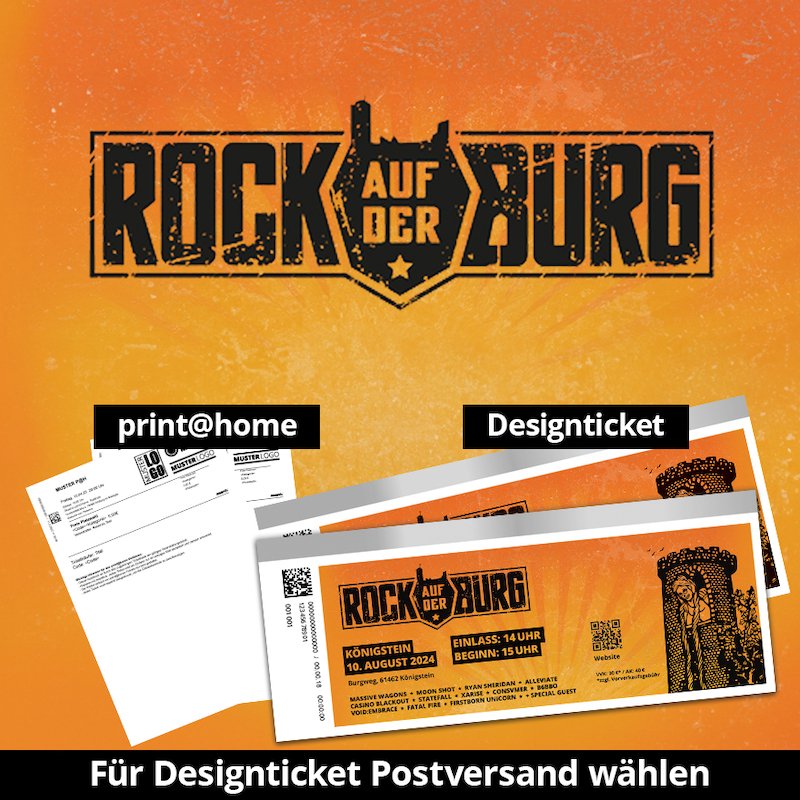 ROCK AUF DER BURG 2024 - 1 TAG // 2 BÜHNEN // 13 BANDS