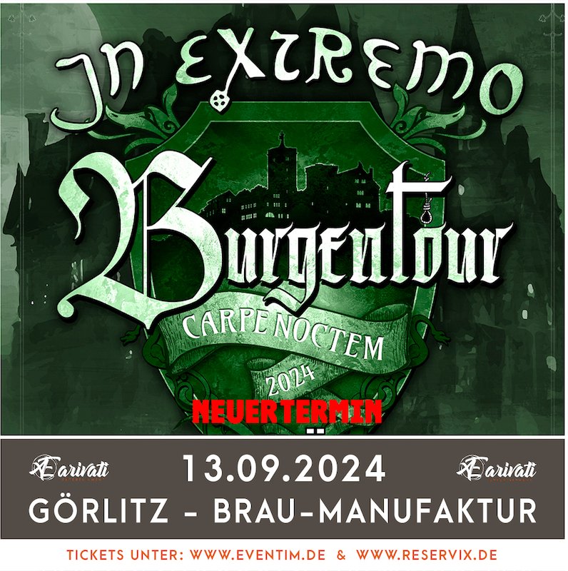 In Extremo - Carpe Noctem - Burgentour 2024 - + special guest