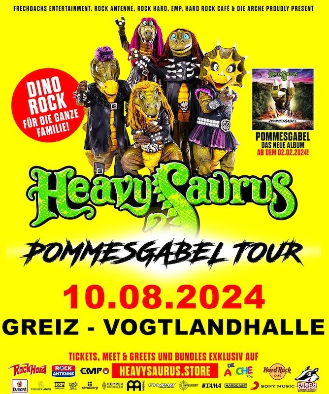 Heavysaurus - Pommesgabel Tour 2024