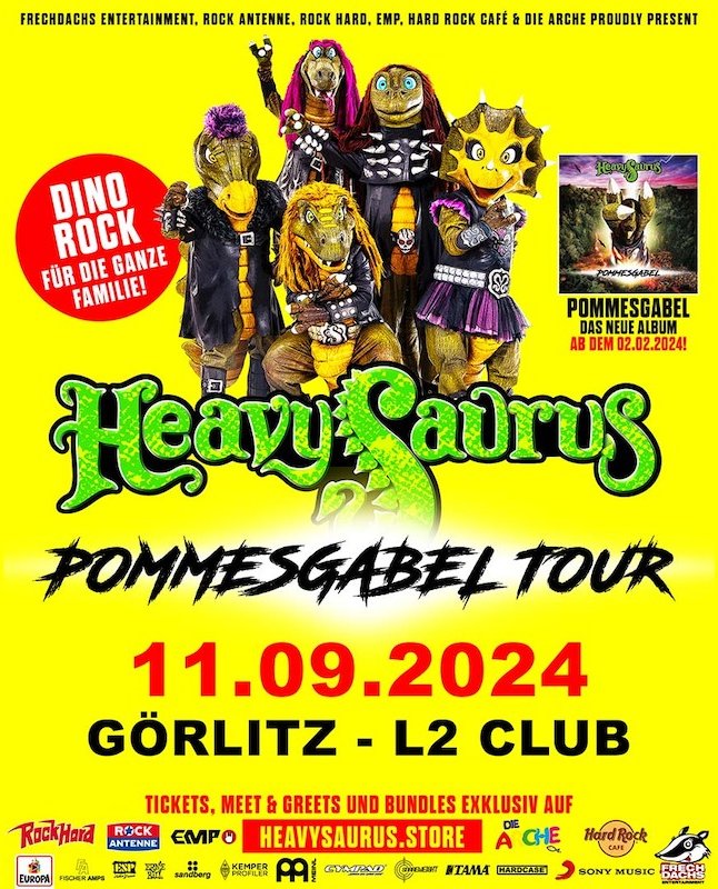 Heavysaurus - Pommesgabel Tour 2024