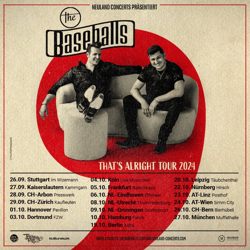 THE BASEBALLS - That’s Alright Tour 2024