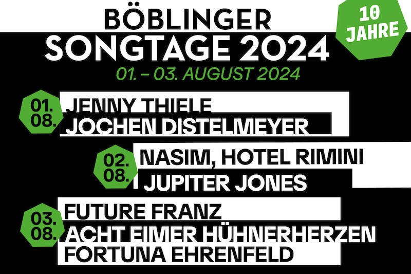 10. Böblinger Songtage - Festivalticket