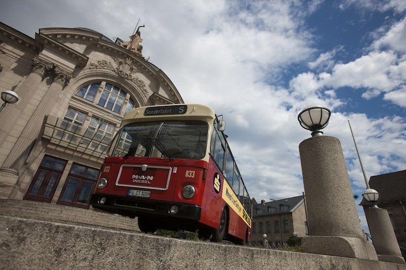 Mit dem Oldtimerbus durch Fürth