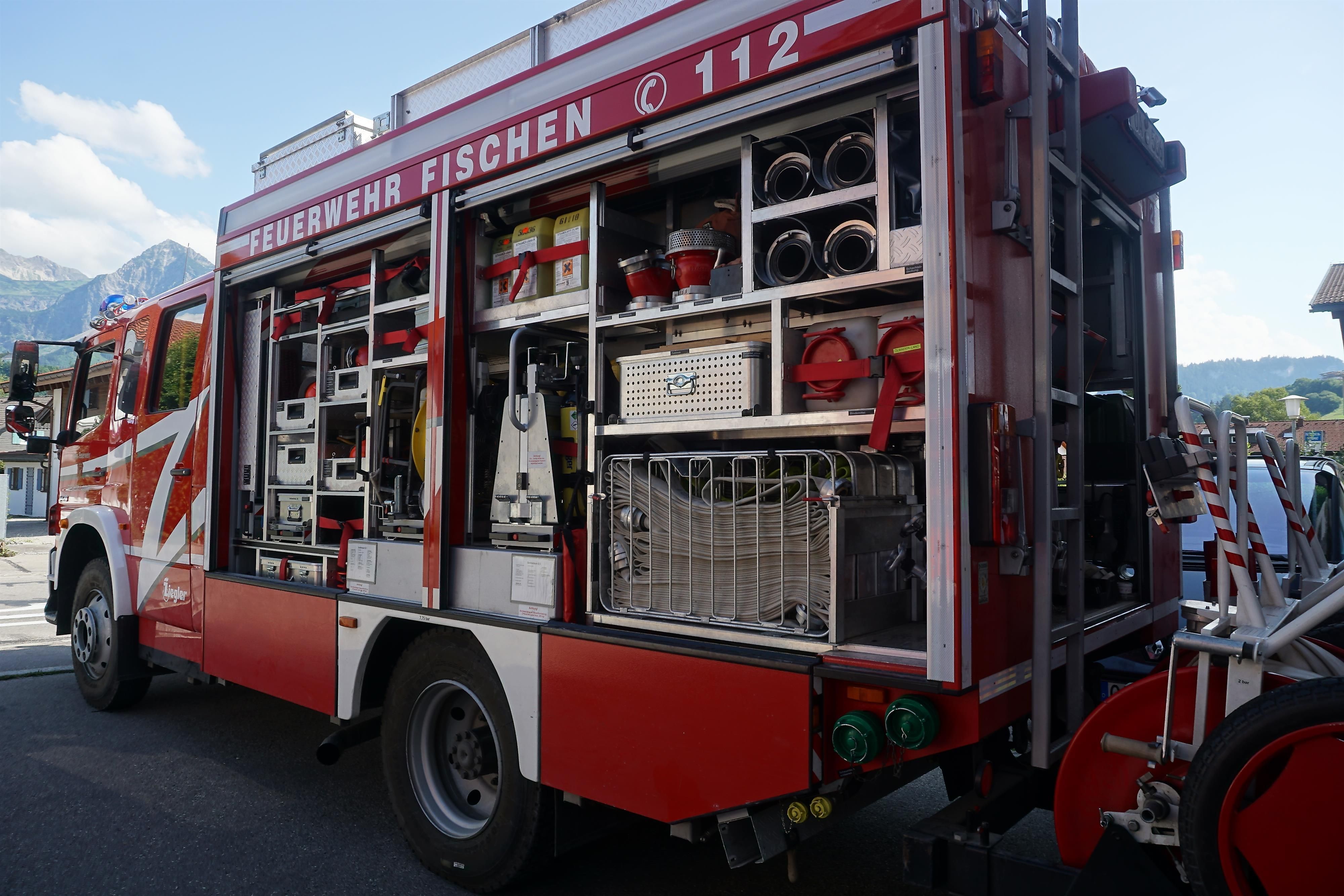 Besuch der Feuerwehr in Fischen