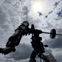 Beobachtung der partiellen Sonnenfinsternis